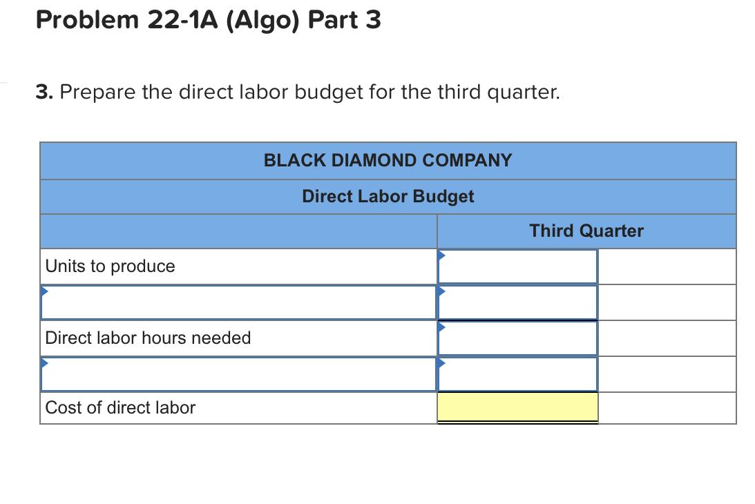 LO P1 [The following information applies to the questions displayed below.] Black