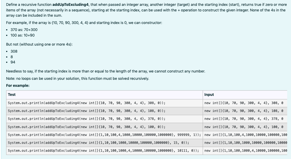 please help me with this JAVA question asap Define a recursive function