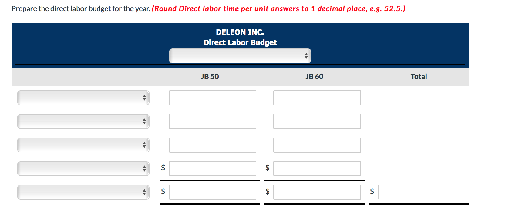 201,400 $28 Unit selling price Production budget: Desired ending finished goods units