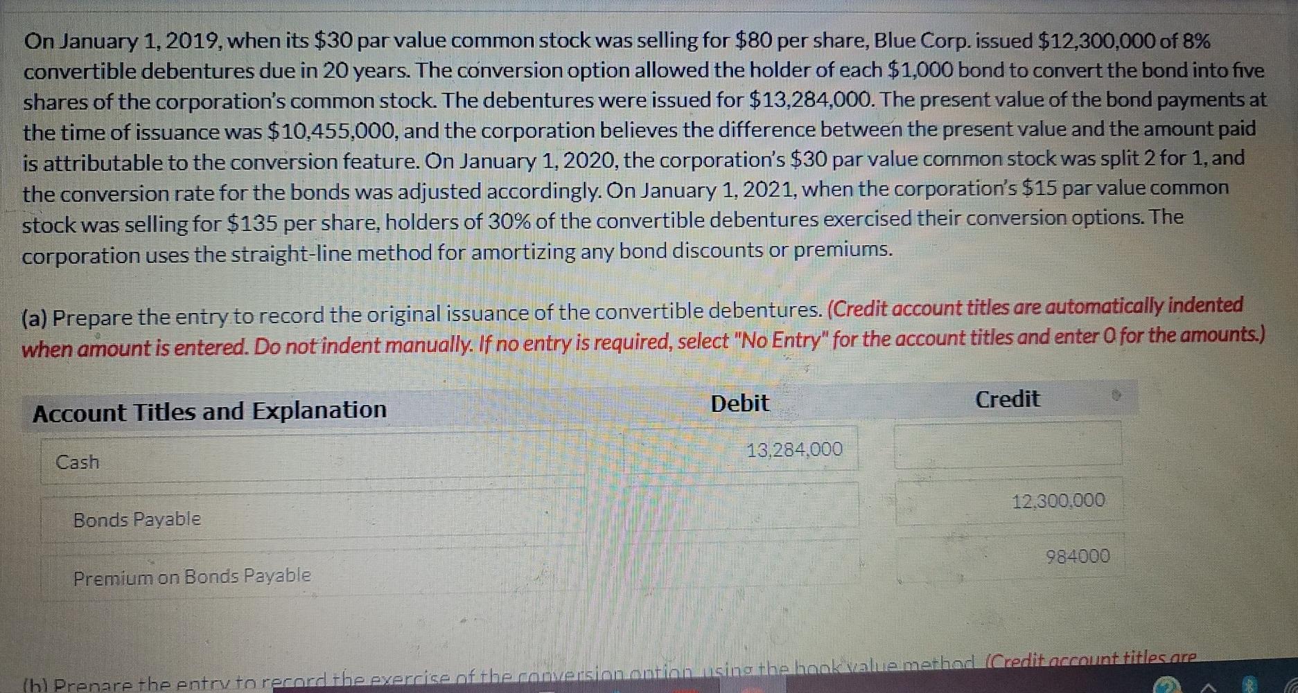 please help me with this question On January 1, 2019, when