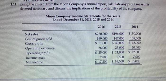 page 145, calculate/answer the following: a. Sales growth percentage from 2014 to