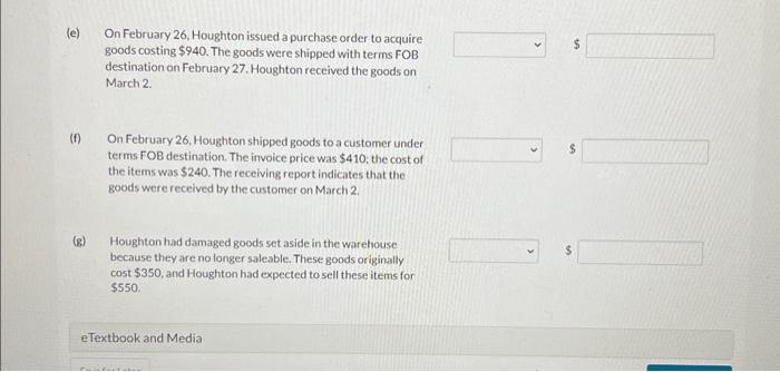 determine the value of its ending imventory as of February 28, 2022,