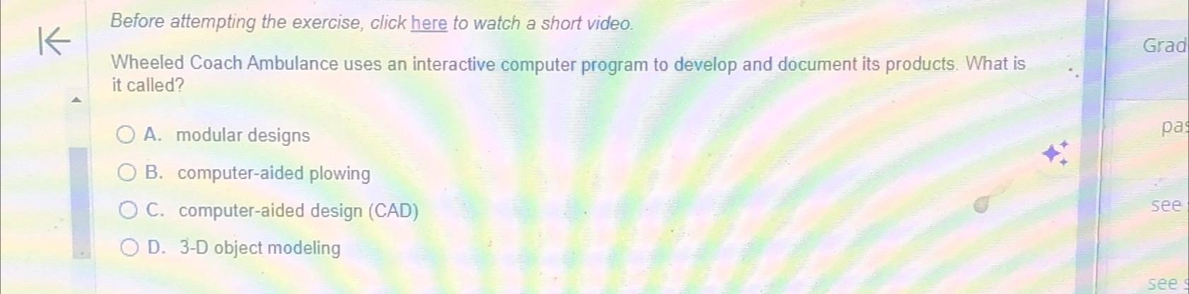  Before attempting the exercise, click here to watch a short video.