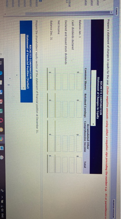 other comprehensive income 129,000 During the year, the following transactions occurred: Jan.