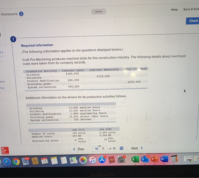  Saved Save & Exit Help Homework Check ! 13 Required information