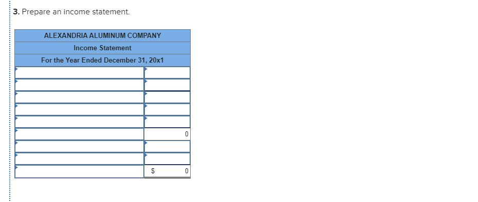 Aluminum Company, a manufacturer of recyclable soda cans, had the following inventory