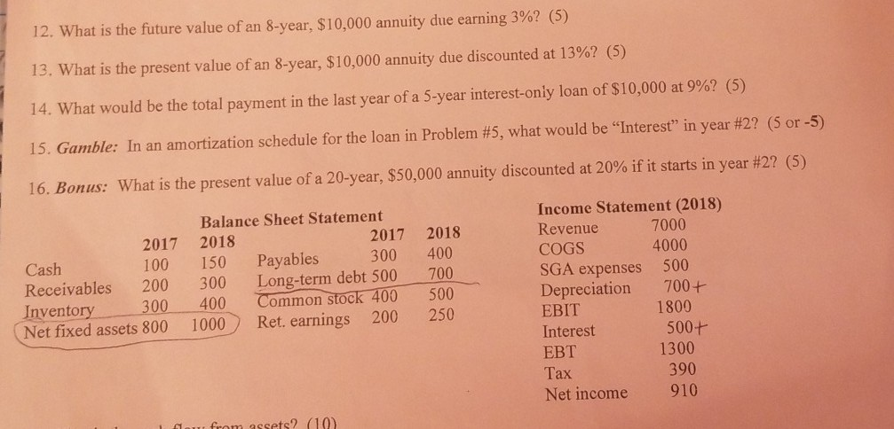 please help with 12-14 was not given an answer key to