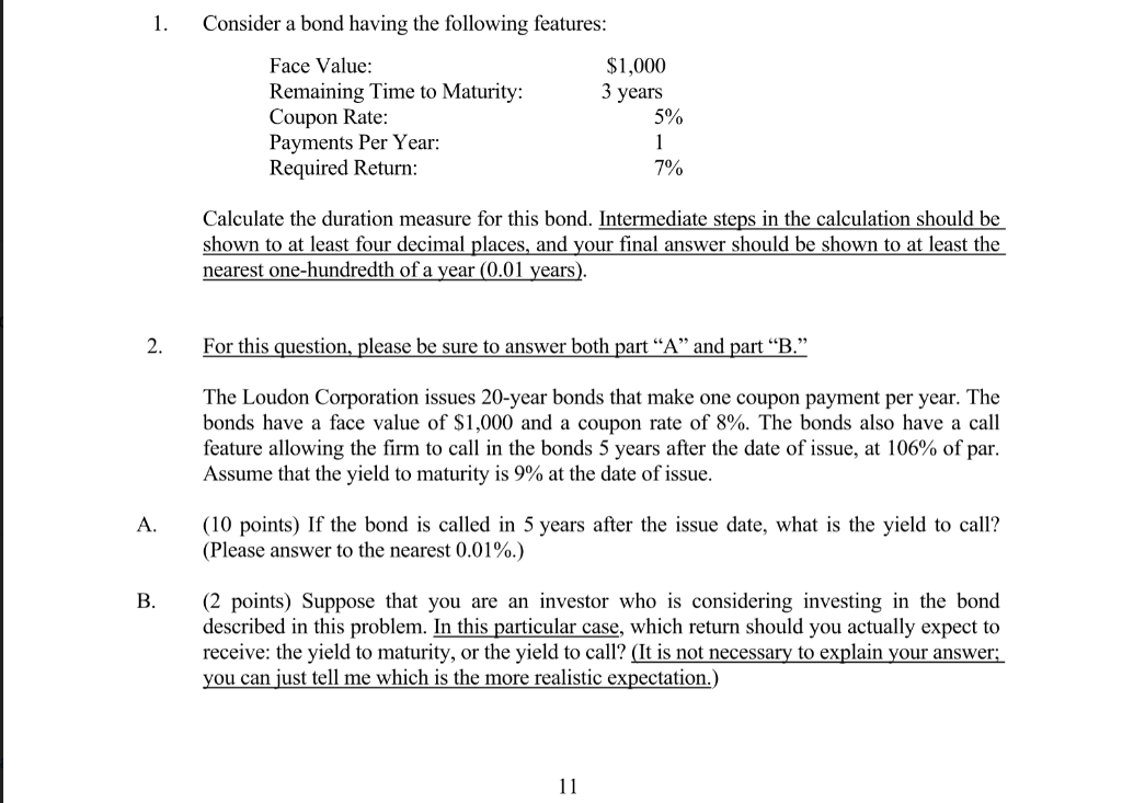 HAS TO BE SOLVED WITH A BA II Plus Professional Calculator.