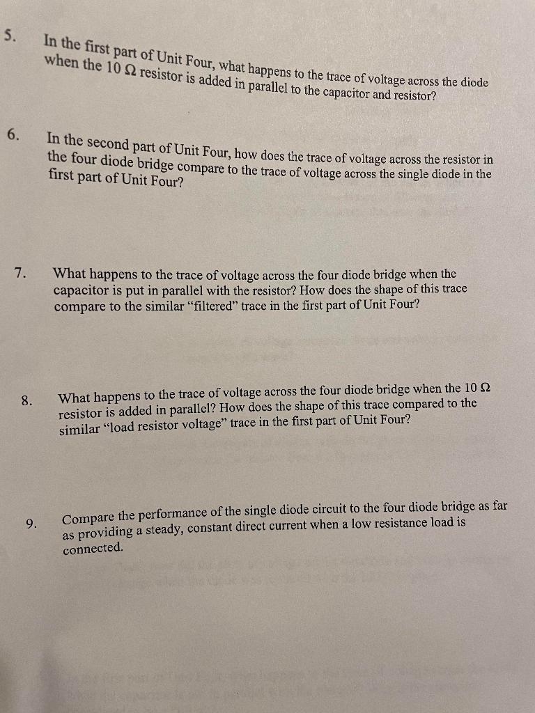 Power Supply Laboratory Report Lab Report - Activity P54: Diodes Lab 2