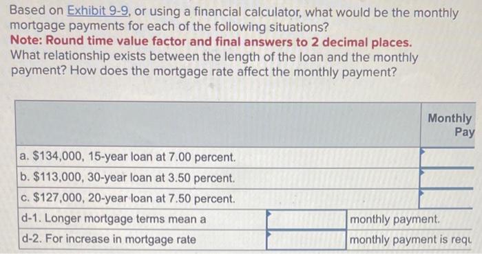  Based on Exhibit 99, or using a financial calculator, what would