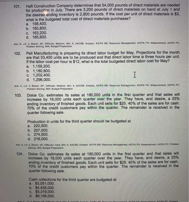 sales budget shows expected sales to be 36,000 units. If the production