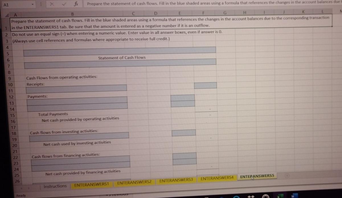 cells.) 28 2. Echo Lake Company started operations on November 1, 2018.