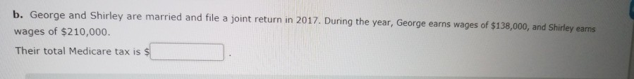 please I need this answer b. George and Shirley are married
