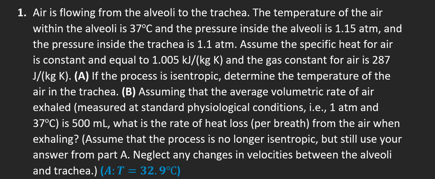  Please show all work with the units, the answer for A