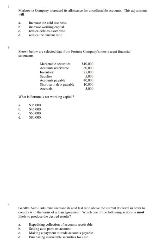 don't copy from any source give explanation do 7 and 9 part