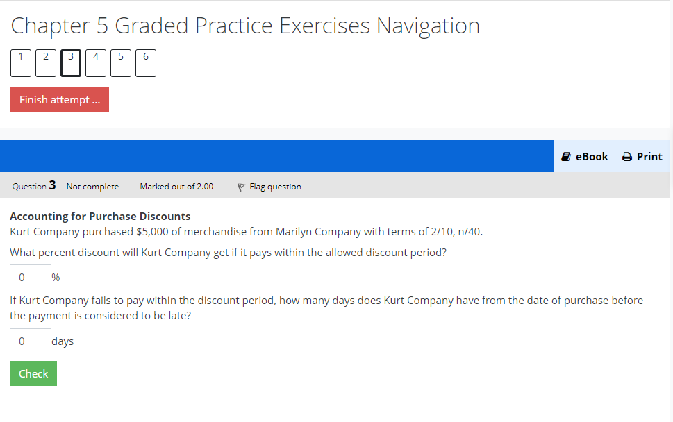  Chapter 5 Graded Practice Exercises Navigation (2BA1 Finish attempt ... eBook