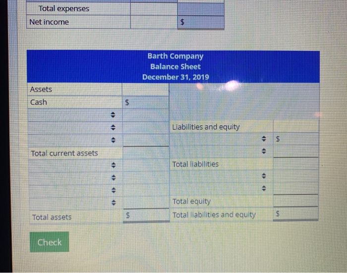 year-end account balances at December 31, 2019. Prepare the 2019 income statement