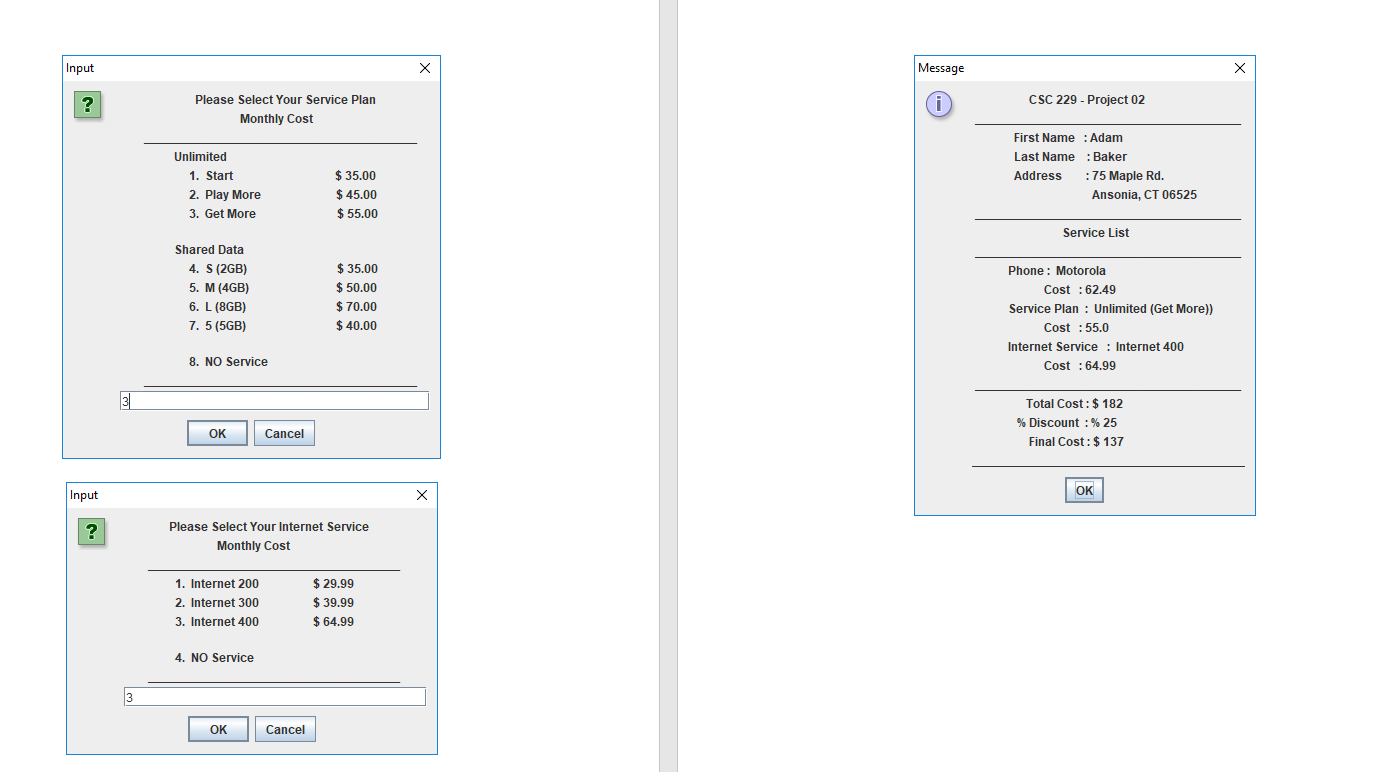 different smart phone and plans to its customers individually or as a