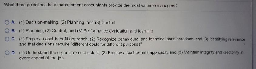 development (2) Production (3) Marketing, (4) Distribution, and (5) Customer service. B.