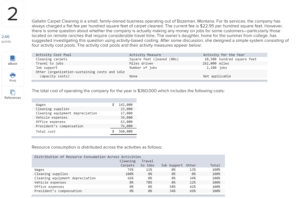 Please help, show math, and thank you very much! 2 Gallatin