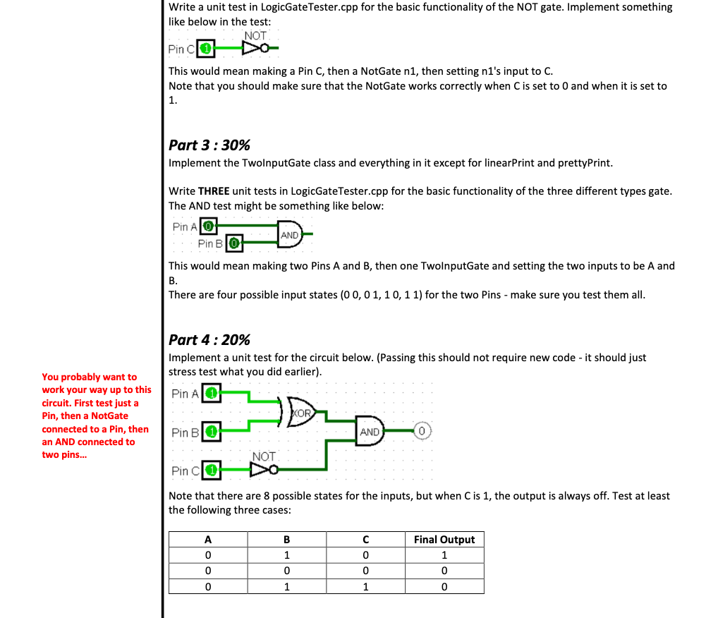 input: shared ptr Component- input2: shared_ptrcComponent gateType LogicOperation Pin(string theLabel) +getOutput: bool