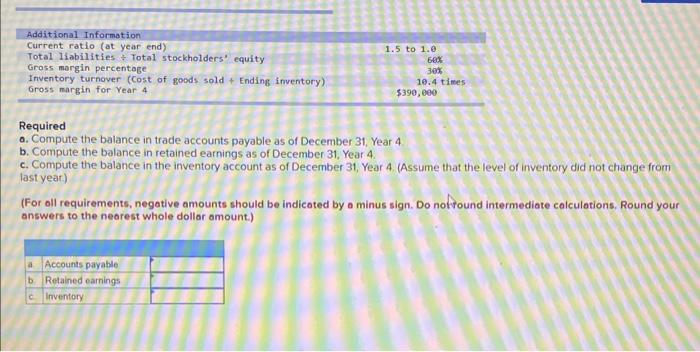 ratios for assessing a company's liquidity - 4-3 Calculate rotios for assessing