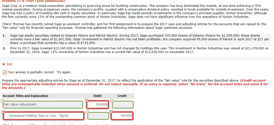 Problem 17-9 (Part Level Submission) Sage Corp. is a medium-sized corporation