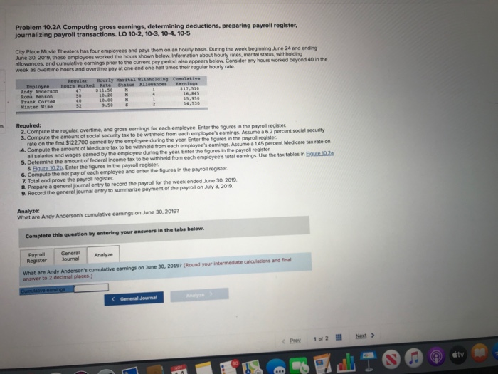 hours shown below. Information about hourly rates, marital status, withholding allowances, and