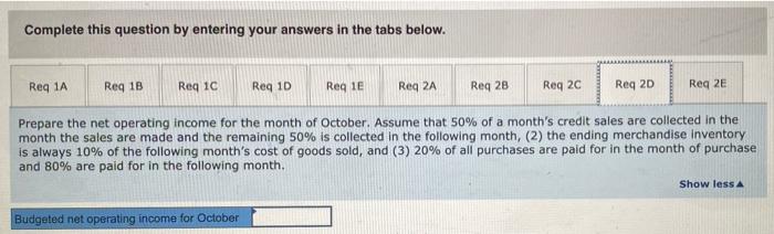 credit sales. Forty percent of a month's credit sales are collected in