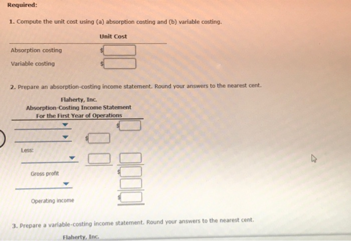 Overhead Flaherty, Inc, has just completed its first year of operations. The