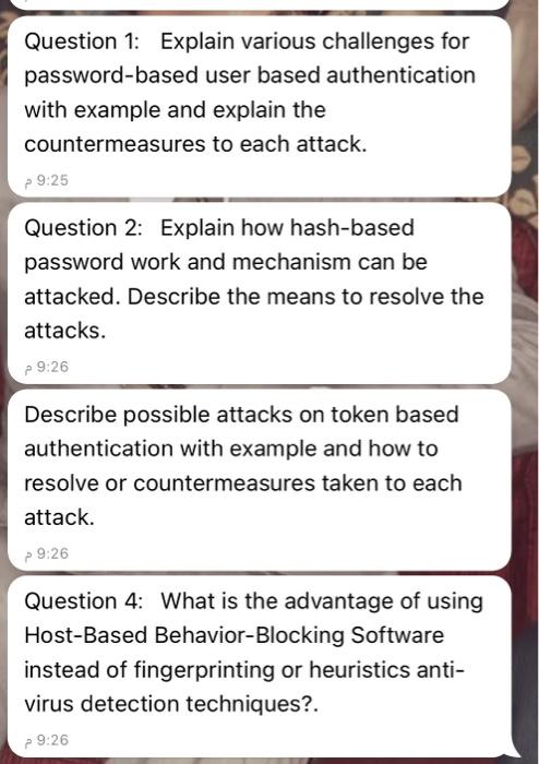 homework, solution all q Question 1: Explain various challenges for password-based user