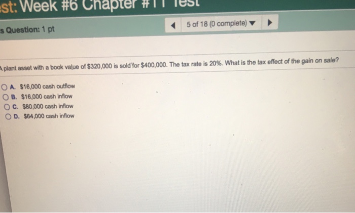  st: Week #6 Chapter # 1 nest s Question: 1 pt