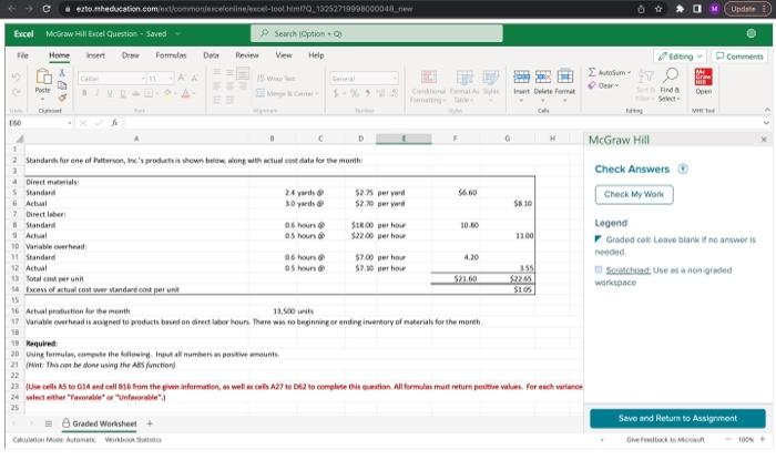 Accessibility tab summary: Financial information for Patterson Incorporated, is presented in cells
