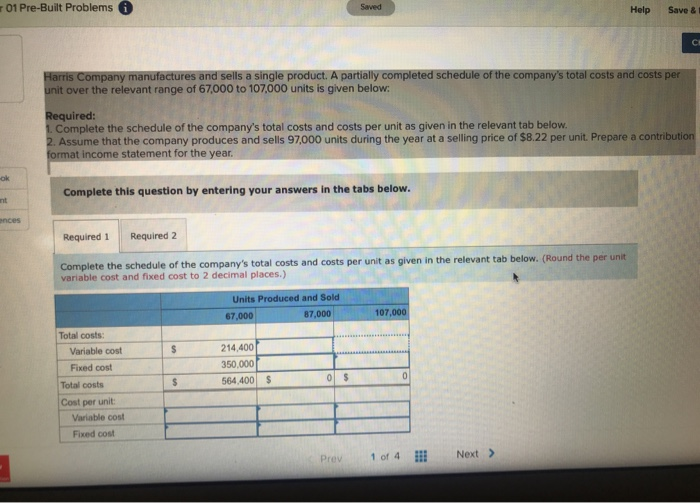  01 Pre-Built Problems Saved Help Save & Harris Company manufactures and