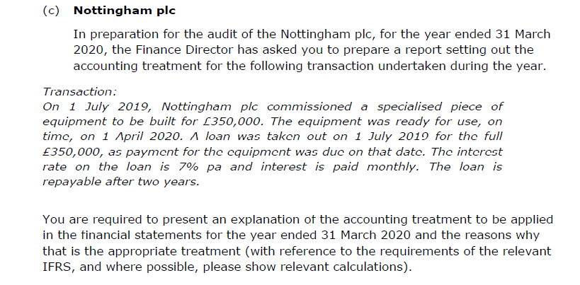  Please solve the following question with complete solution and explanation (c)