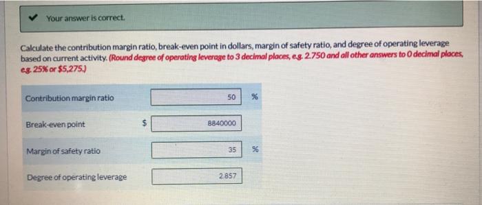 red boxes Please solve the PART D my contribution margin ratio is