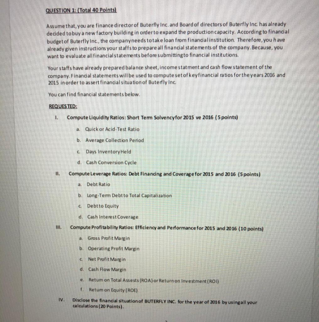 ASAP PLASE... Can you interpret? QUESTION 1: (Total 40 Points) Assume that