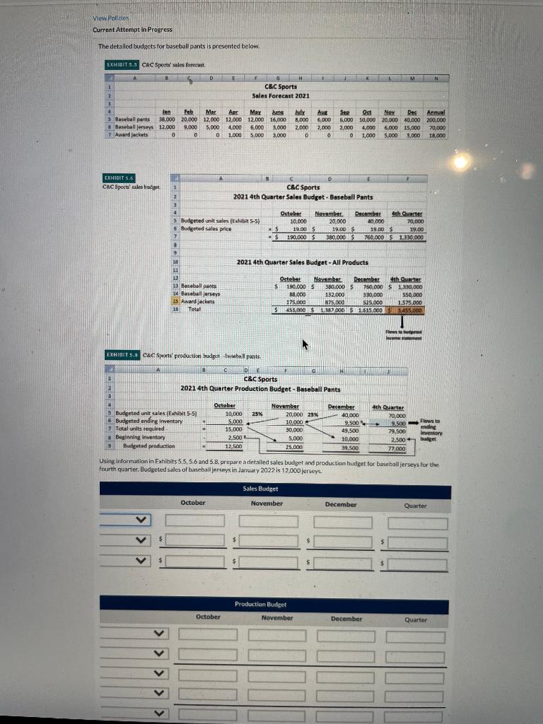  View Policies Current Attempt in Progress The detailed budgets for baseball