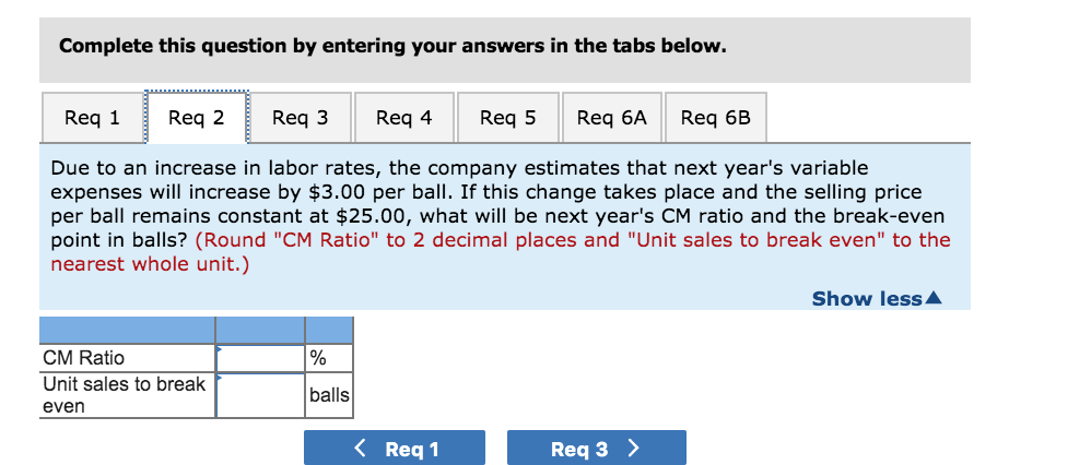 company has a ball that sells for $25. At present, the ball