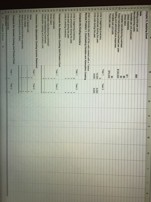  can i please have this in excel format with their equations