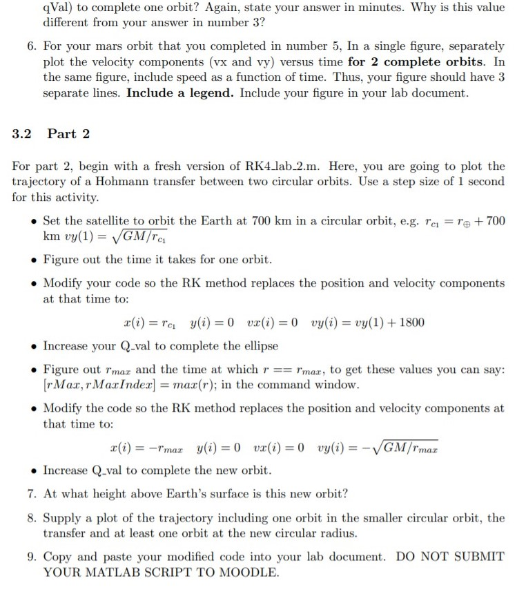 suppose the position and velocity vectors have? 2. How long is the