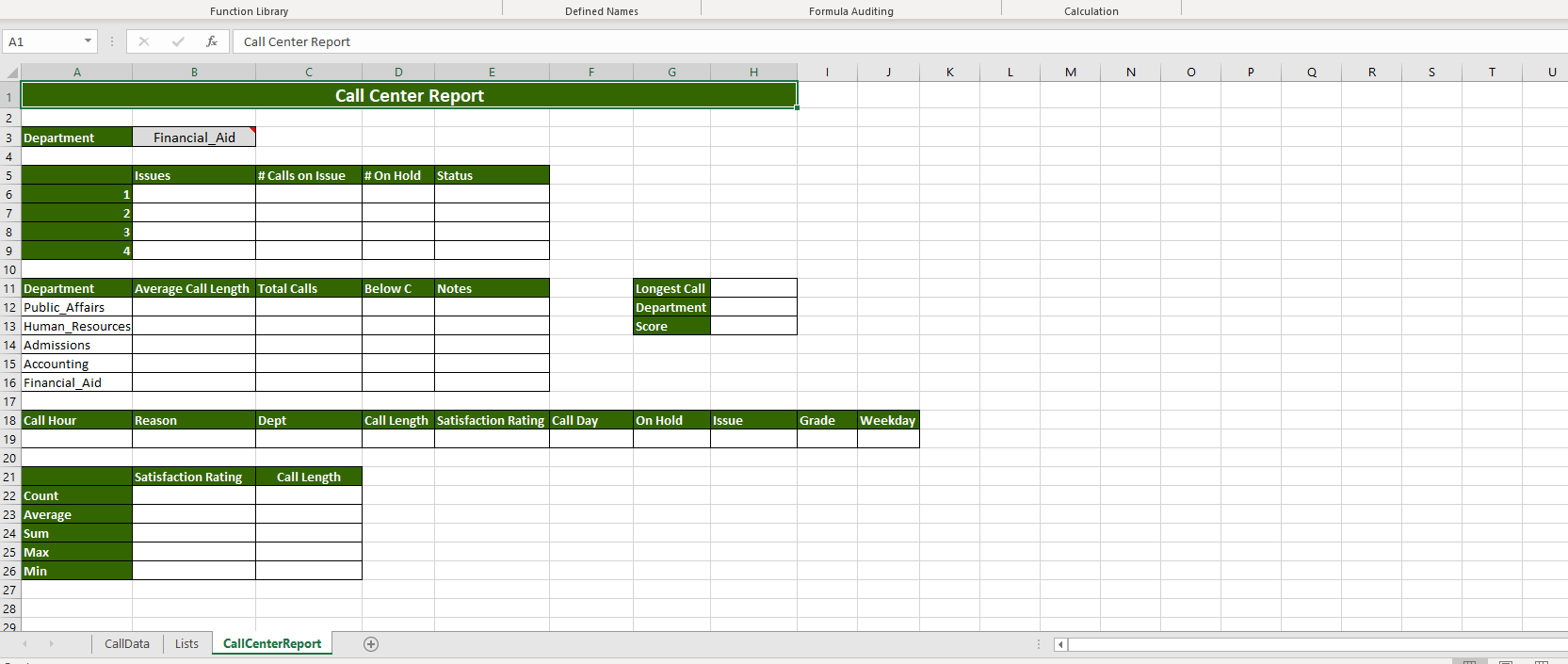 nested INDIRECT reference to the Dept named range listed in column C