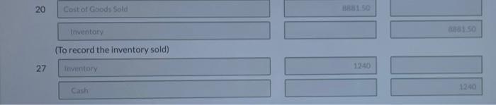 from a supplier for cash and has only cash sales. Bridgeport uses