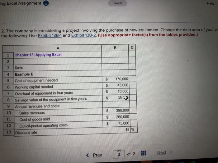 Excel form and enter formulas in all cells that contain question marks.