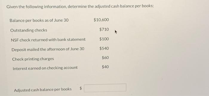 need correct anwser will leave a like thanks. Given the following information,