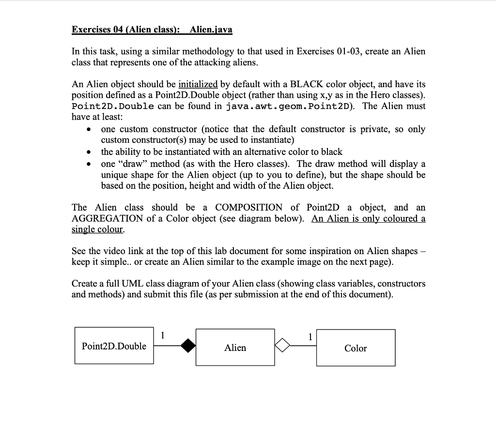  Exercise 04 import imagePackage.RasterImage; import java.awt.BasicStroke; import java.awt.Color; import java.awt.Dimension; import