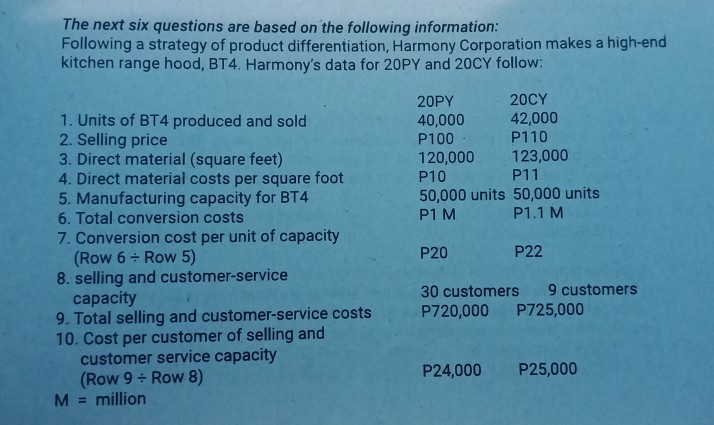 Topic: BALANCE SCORECARD Question no. 63-68 please with solution, thank you.