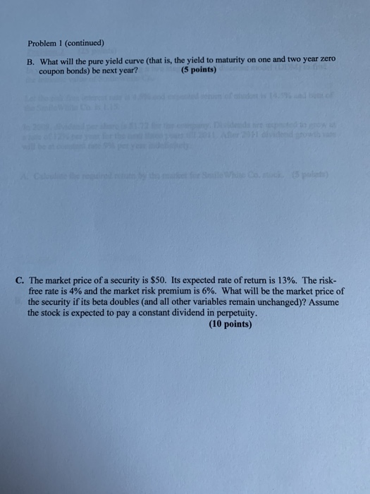 zero coupon bonds is as follows: Maturity (Years) 1 2 3 YTM