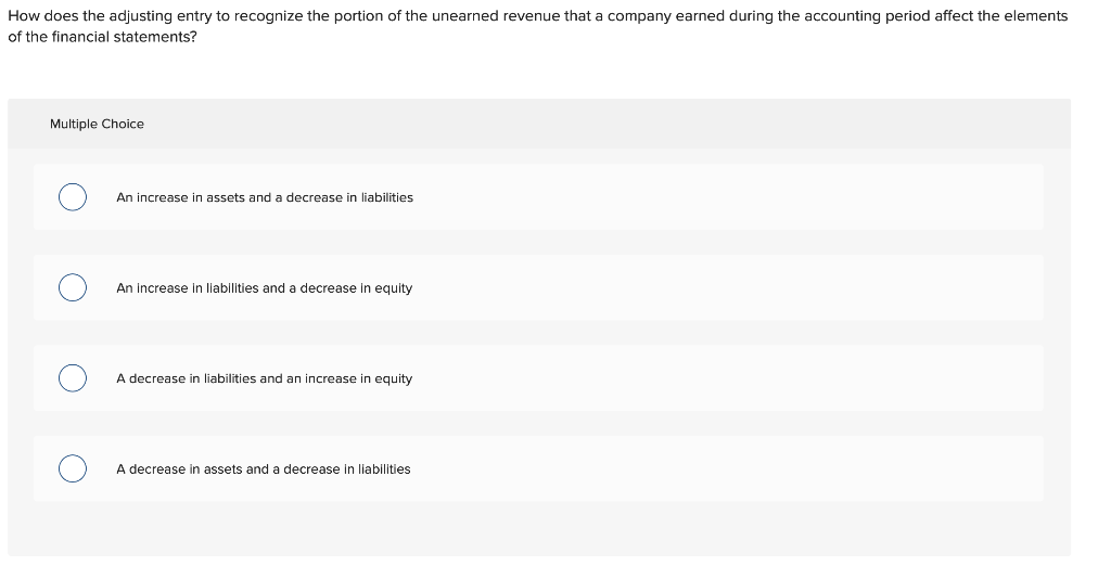  How does the adjusting entry to recognize the portion of the