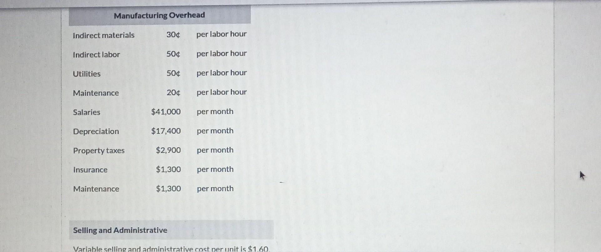 places, eg. 5.25 and all other answers to 0 decimal places, e.g.